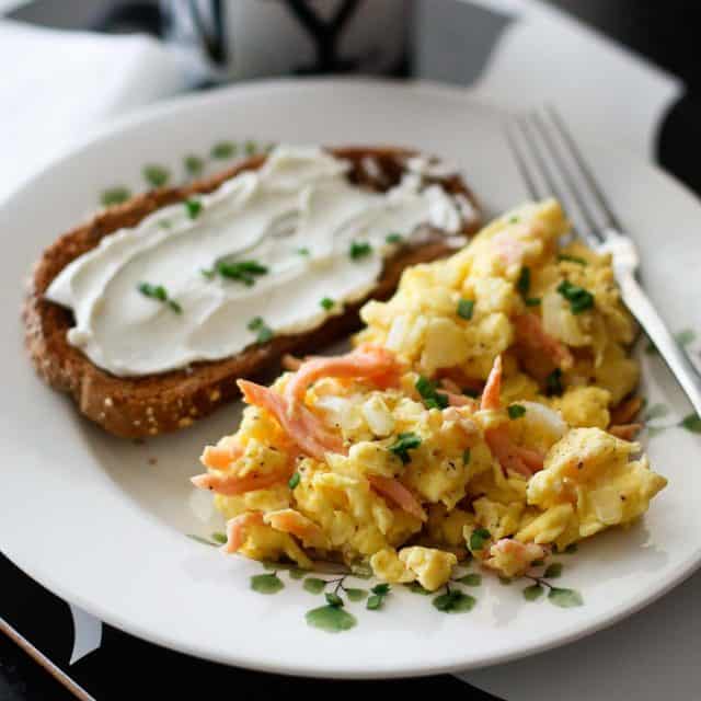 Salmon And Eggs Recipe Smoked Salmon And Scrambled Eggs