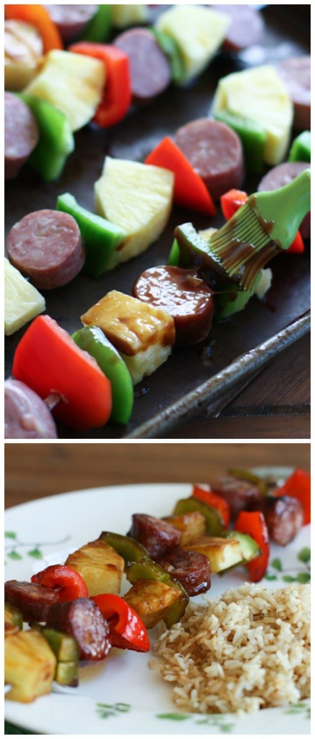 Simple Aloha Kebabs - just 6 ingredients!