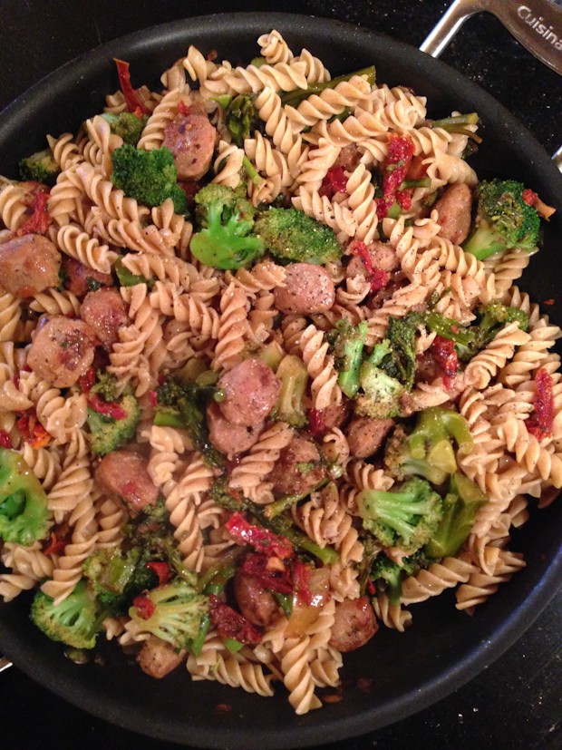 Whole Wheat Pasta With Italian Chicken Sausage