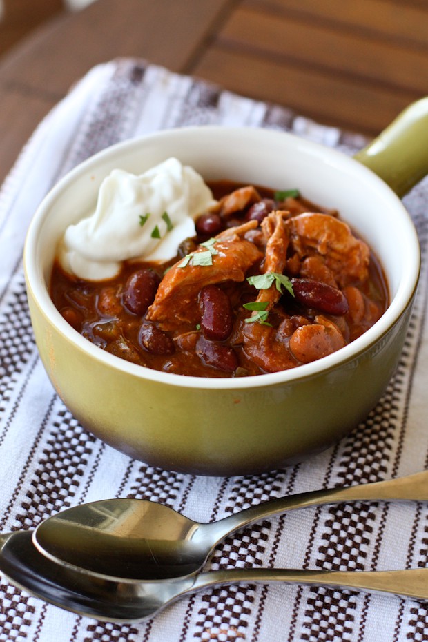 Red Chicken And Two Bean Chili