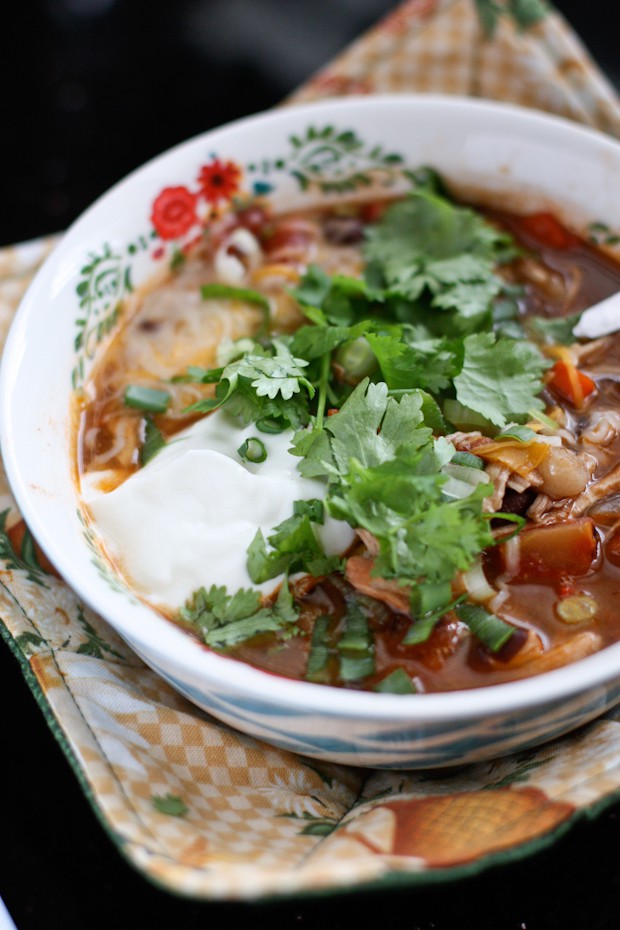 Healthy Chicken Tortilla Soup | aggieskitchen.com