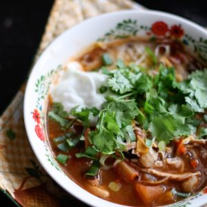Healthy Chicken Tortilla Soup | aggieskitchen.com