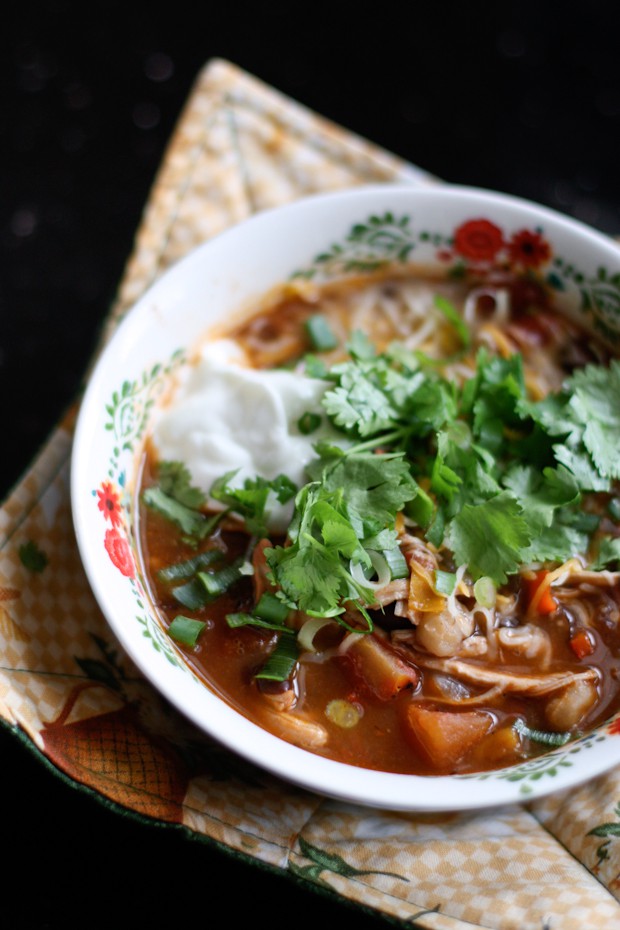 Healthy Chicken Tortilla Soup | aggieskitchen.com