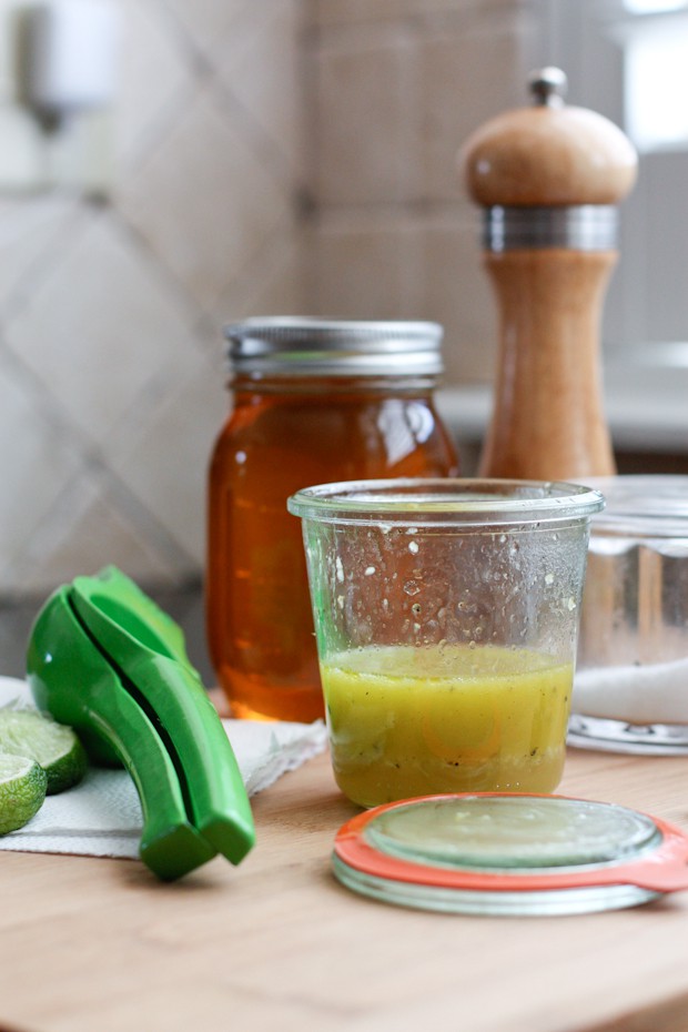 Honey Lime Jalapeño Vinaigrette - Barefeet in the Kitchen