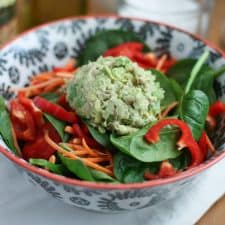 Avocado Tuna Spinach Salad-image