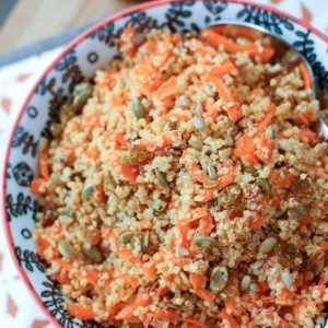 Carrot Raisin Quinoa Salad