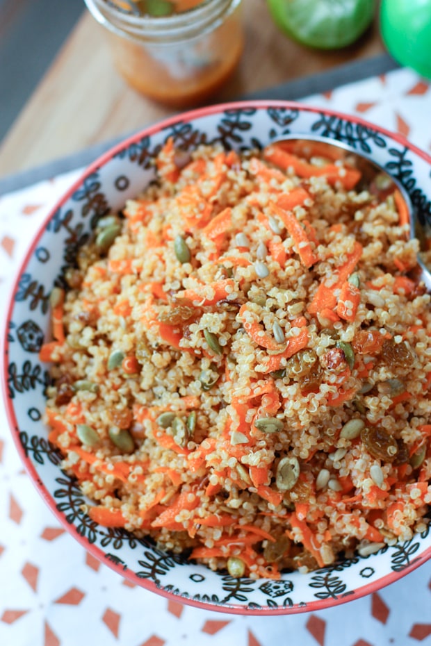 Carrot Raisin Quinoa Salad | Aggie's Kitchen