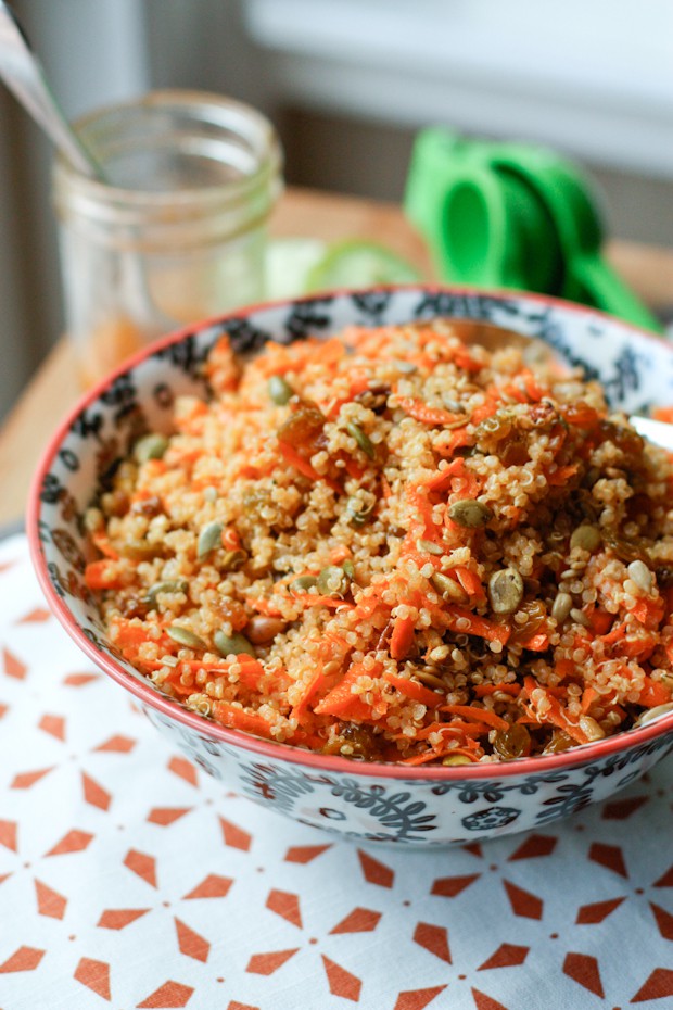 Carrot Raisin Quinoa Salad | Aggie's Kitchen