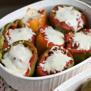 Bison and Brown Rice Stuffed Peppers | Aggie's Kitchen
