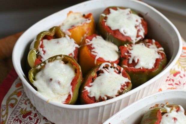 Bison and Brown Rice Stuffed Peppers | Aggie's Kitchen