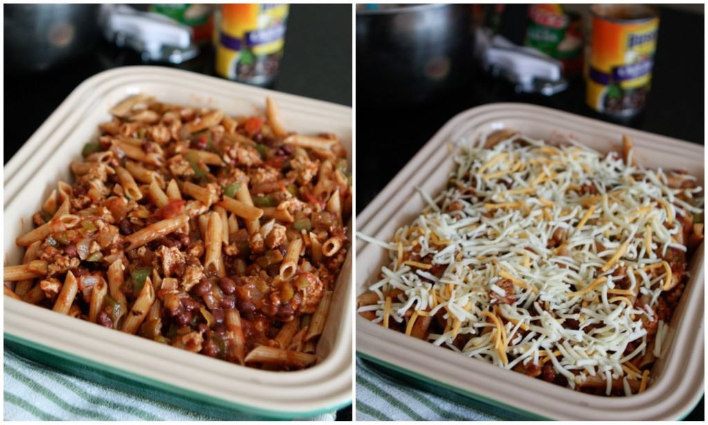 A twist on classic Italian baked ziti, this Mexican Pasta Bake is a great weeknight meal your family will love!