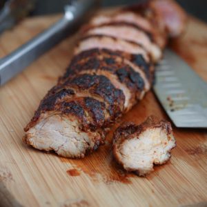 Roasted Chili Maple Pork Tenderloin