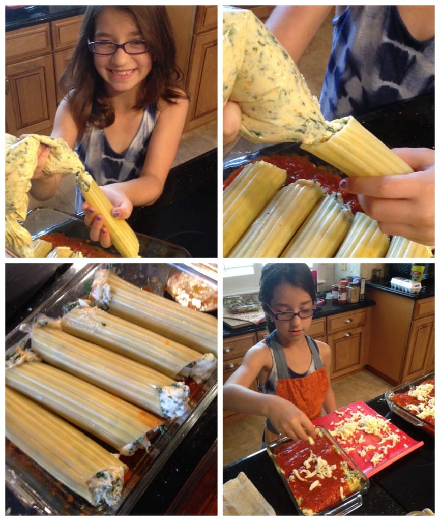 My family loved this Butternut Squash and Spinach Manicotti! Classic baked manicotti filled with healthy roasted butternut squash and spinach. A great fall inspired pasta dish.