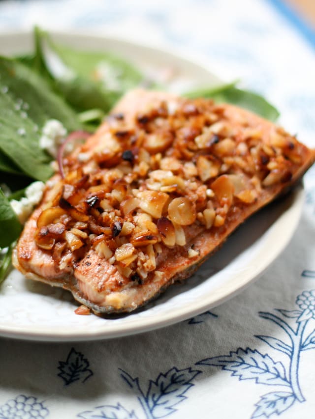 Almond Crusted Honey Mandarin Salmon