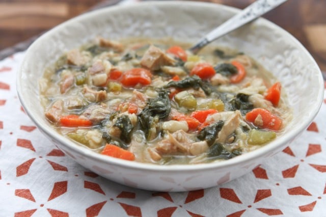 Lemon Turkey Orzo Soup