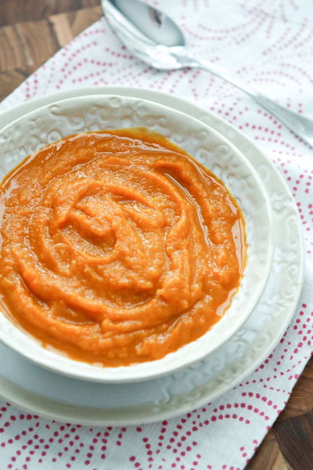 Slow Cooker Curried Butternut Squash Soup