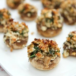 Walnut and Blue Cheese Stuffed Mushrooms | Aggie's Kitchen #thinkfisher