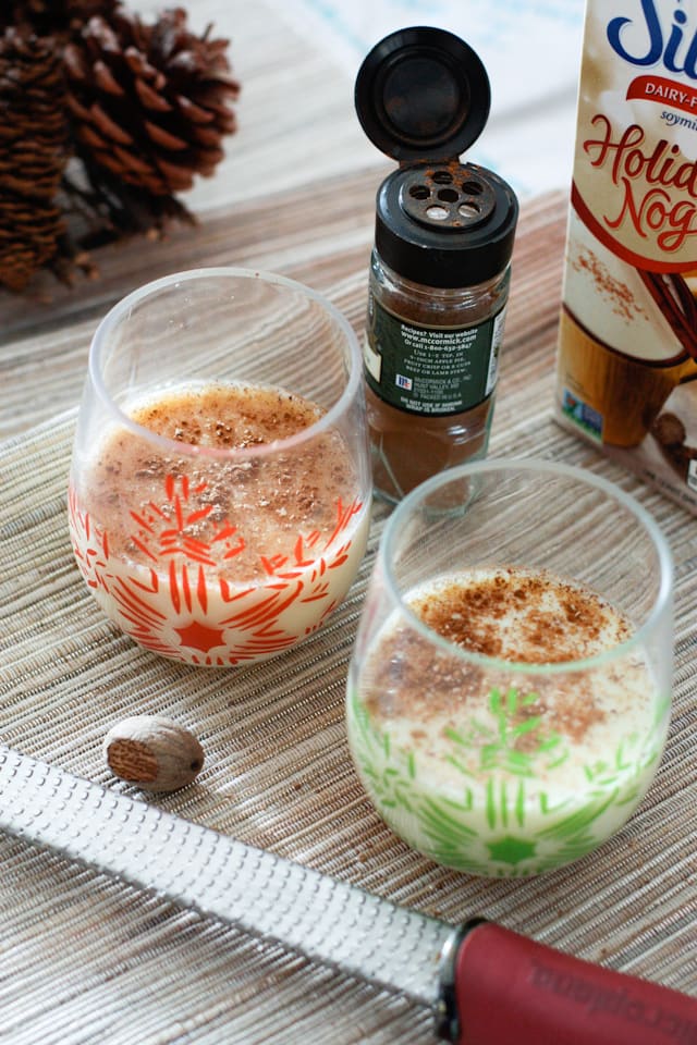 Spiked Holiday Nog - My lighter version of traditional egg nog, one of my holiday favorites!