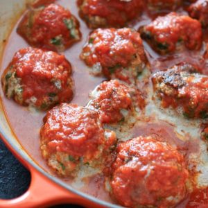 Baked Spinach and Ricotta Meatballs