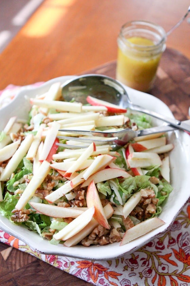 Apple, Celery and Walnut Salad with Honey Dijon Vinaigrette | Aggie's Kitchen