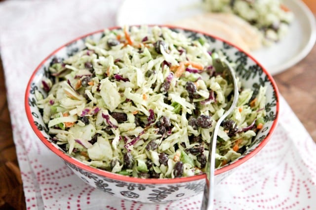 This Mexican Slaw Salad with Black Beans is a nice change up from traditional cole slaw. Serve it in tacos, or as a side dish to quesadillas or grilled chicken.