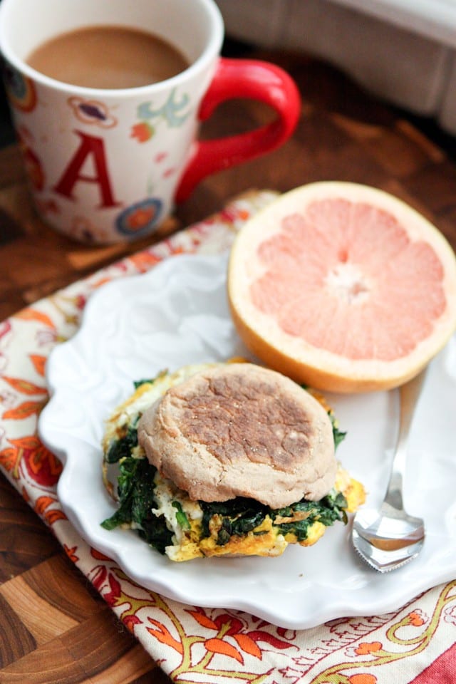 Spinach and Egg Breakfast Sandwich | www.aggieskitchen.com