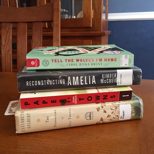 Book Love:  Tell The Wolves I'm Home, Reconstructing Amelia, The Invention of Wings