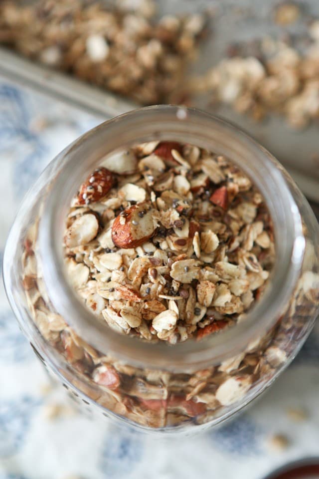 Honey Almond Flax Granola || Aggie's Kitchen