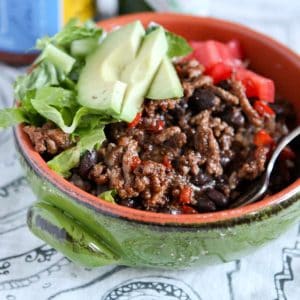 Taco Turkey & Black Bean Rice Bowls || Aggie's Kitchen