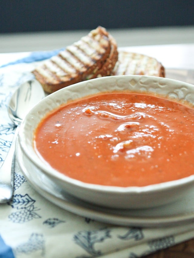 Tomato and White Bean Soup with Smoked Sundried Tomatoes
