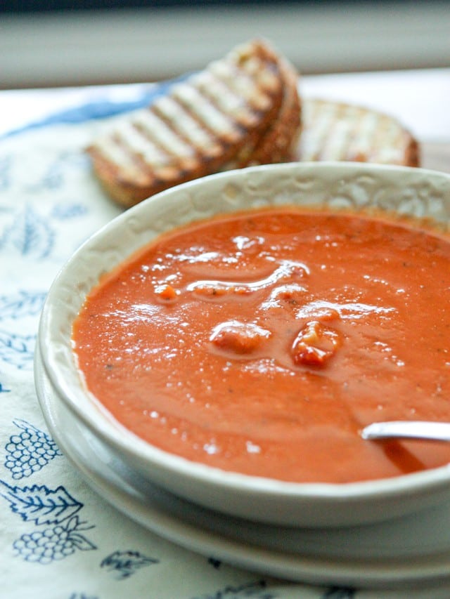 Tomato and White Bean Soup with Smoked Sundried Tomatoes