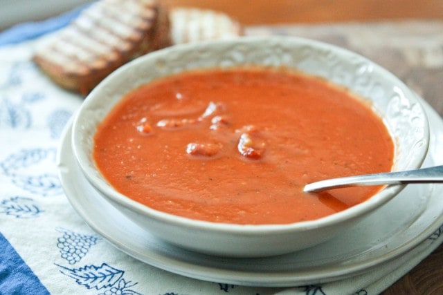 Tomato and White Bean Soup with Smoked Sundried Tomatoes