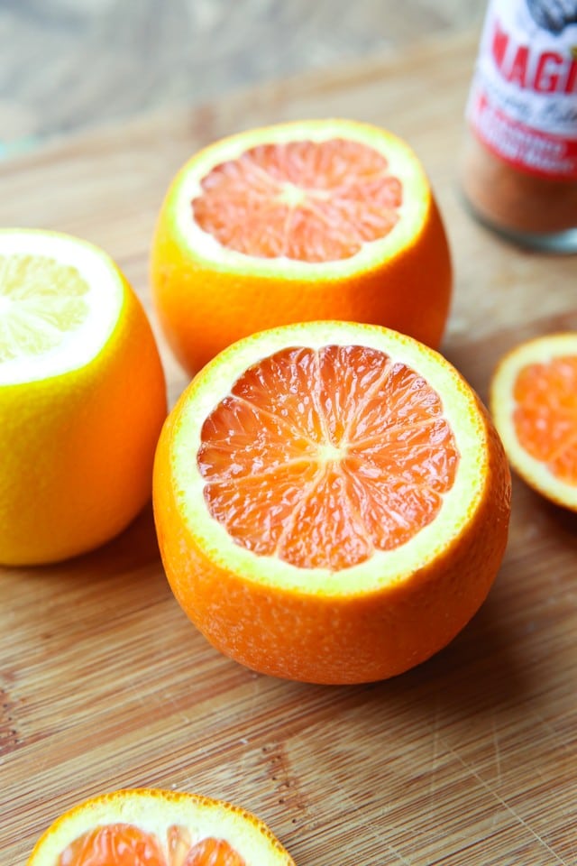 Fresh citrus fruits - oranges and lemons