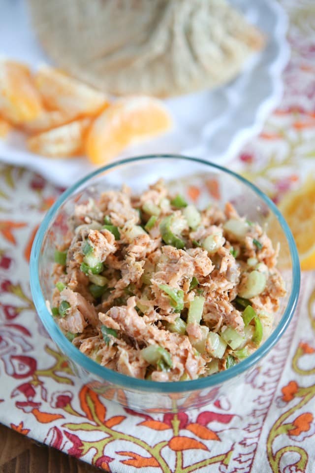 Blackened Salmon Salad - easy recipe for leftover salmon!