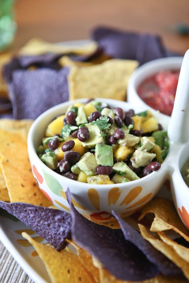 Black Bean, Mango and Avocado Salsa