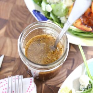 Make your own dressing so easily at home! This Honey Balsamic Vinaigrette recipe is my go - to when I need a dressing quick! The fresh flavor can't be beat.