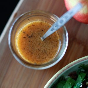 Love this Maple Vinaigrette over kale salads with sliced apples and cranberries.