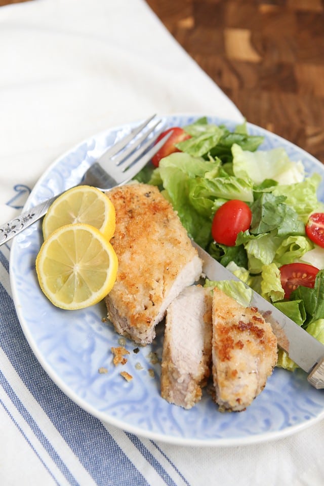 Parmesan Baked Pork Chops - my family loves these!