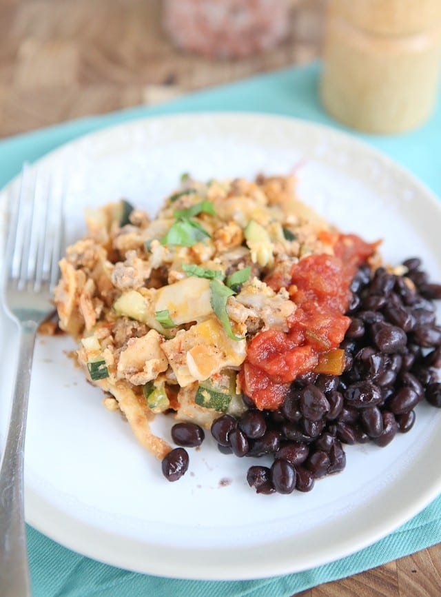 Beef and Egg Tortilla Skillet - a wonderful meal for breakfast, lunch or dinner!