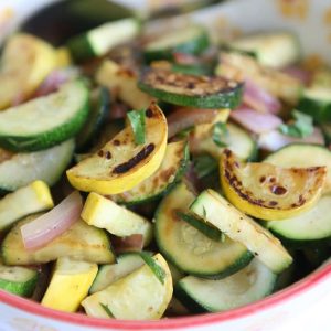 Sauteed Cilantro Lime Vegetables - a super quick and easy side side dish. Healthy too!