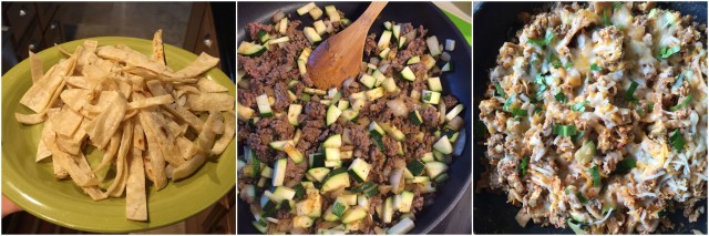 Beef and Egg Tortilla Skillet - a wonderful meal for breakfast, lunch or dinner!