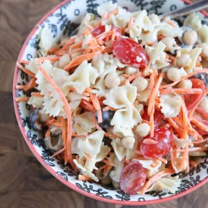 Ceasar Pasta Salad with Chickpeas