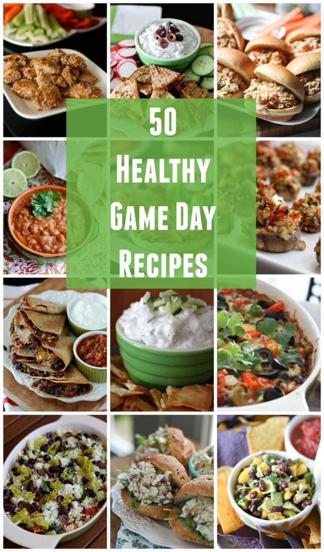 Lighten things up for football season! A collection of healthier recipes to balance out your game day spread.