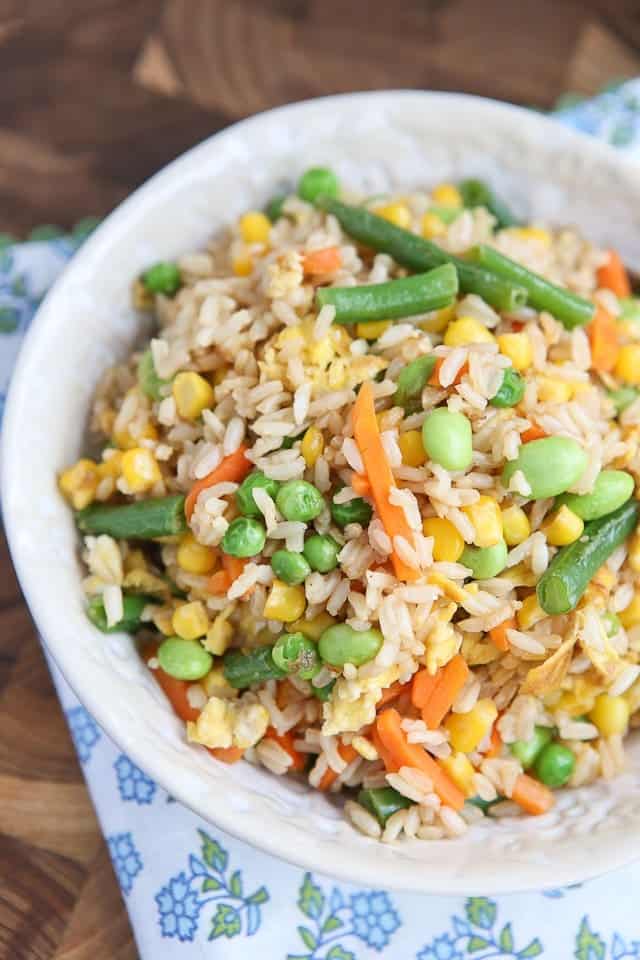 5-Ingredient Vegetable Fried Brown Rice