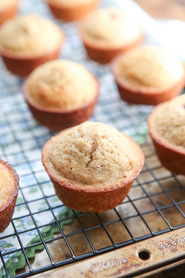 Crunchy pecans, cinnamon and Greek yogurt make these Cinnamon Banana Nut Muffins a treat your whole family will love. #ad