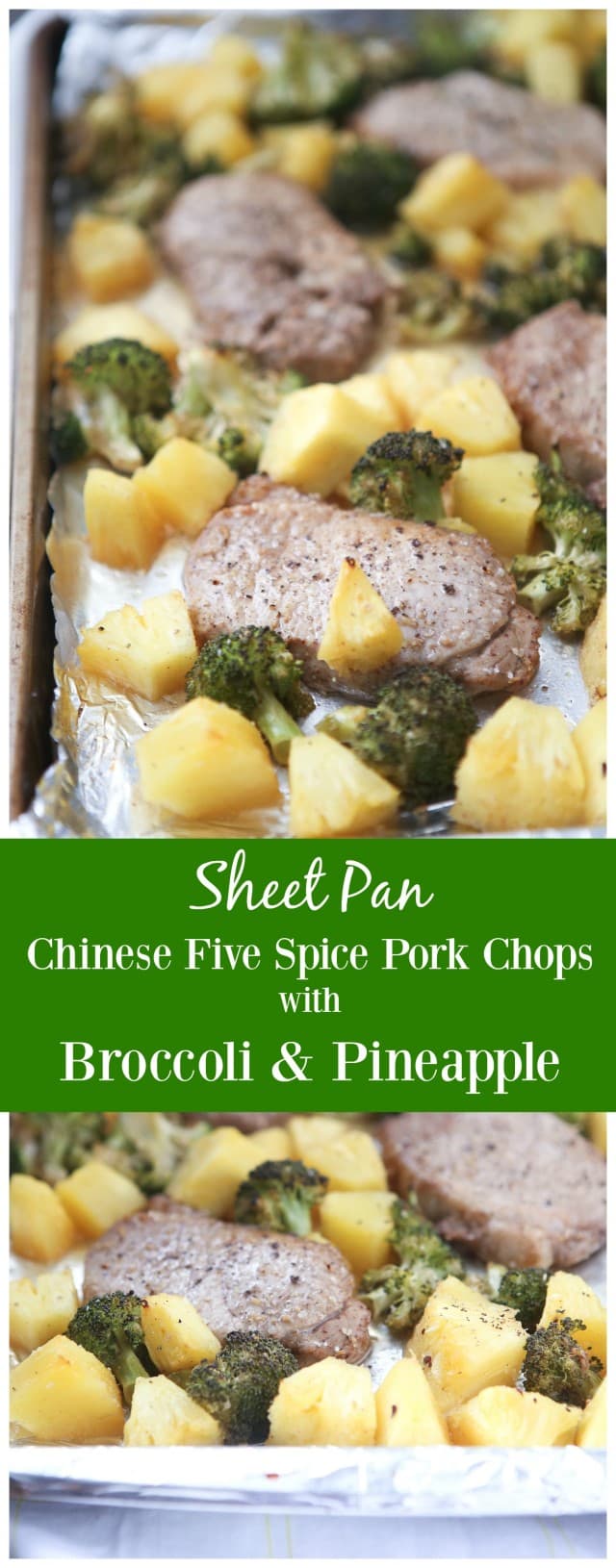 My whole family loved this Chinese Five Spice Pork Chops with Broccoli and Pineapple. Inspired from the Sheet Pan Supper Cookbook! Recipe at aggieskitchen.com