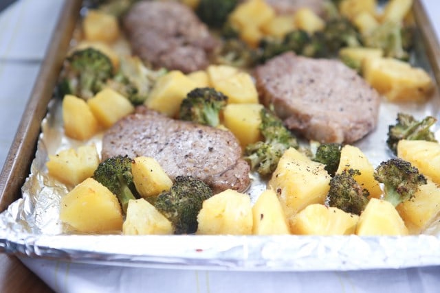 My whole family loved this Chinese Five Spice Pork Chops with Broccoli and Pineapple. Inspired from the Sheet Pan Supper Cookbook! Recipe at aggieskitchen.com