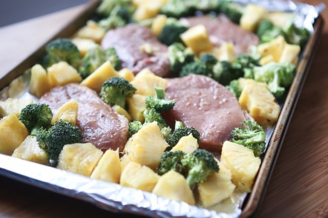 My whole family loved this Chinese Five Spice Pork Chops with Broccoli and Pineapple. Inspired from the Sheet Pan Supper Cookbook! Recipe at aggieskitchen.com