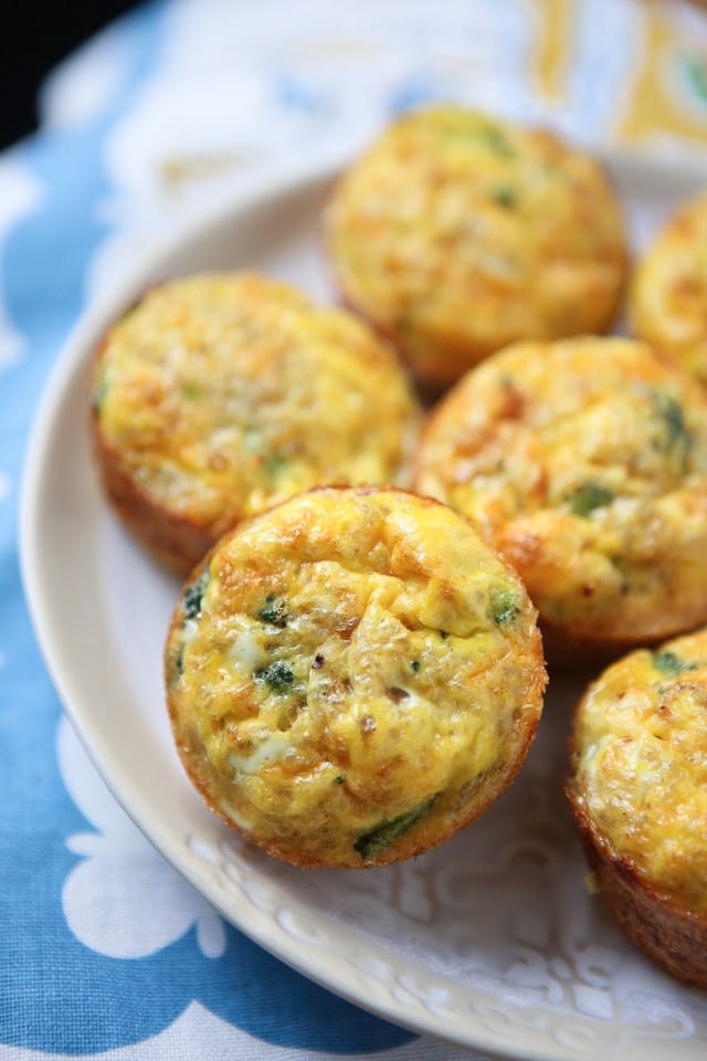 Broccoli Cheese Frittata Muffins with Quinoa - Aggie's Kitchen