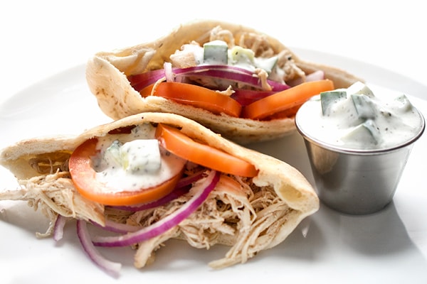 Chicken Shawarma Pitas from The Lemon Bowl